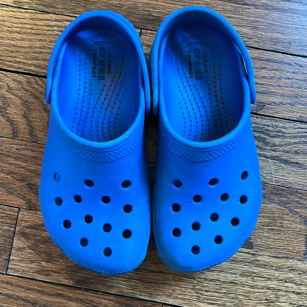 Blue Crocs Size 12